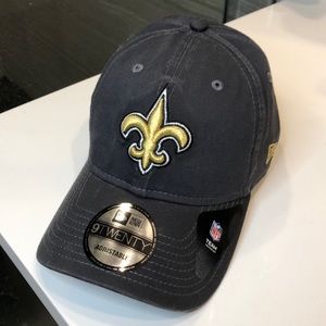 Charcoal Grey New Orleans Saints Adjustable Hat